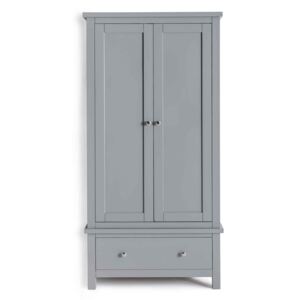 Cornish Grey Double Wardrobe | Roseland Furniture