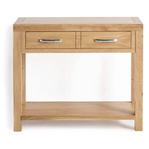 Abbey Light Oak Hall Table with Drawer | Roseland Furniture