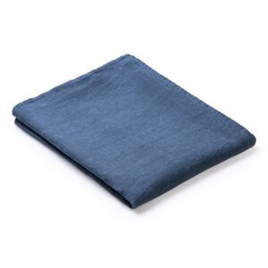 Fabric tablecloth - / 160 x 320 cm - Stain-resistant TEFLON®-treated linen by Au Printemps Paris Blue