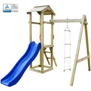 VidaXL Playhouse Set with Slide Ladders 237x168x218 cm Wood