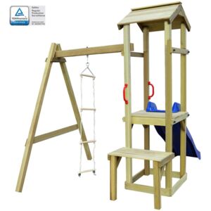 VidaXL Playhouse with Slide Ladder 228x168x218 cm Wood