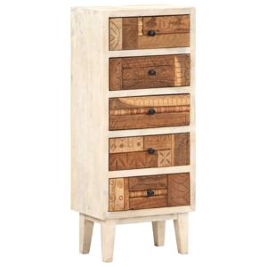VidaXL Drawer Cabinet 45x30x105 cm Solid Reclaimed Wood