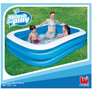 Bestway Swimming Pool Rectangular 211x132x46cm Blue