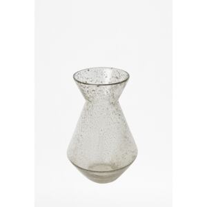 Small Luxe Recycled Clear Trumpet Vase - clear