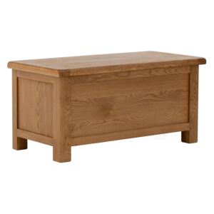 Zelah Oak Blanket Box, Trunk, Chest | Roseland Furniture