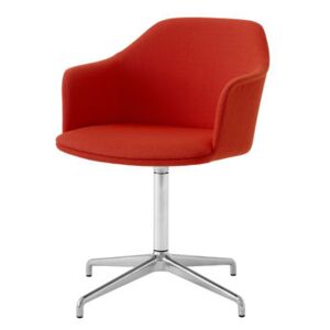 Rely HW41 Swivel armchair - / Fabric by &tradition Orange