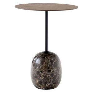 Lato LN8 Small table - / Marble & wood - Ø 40 x H 50 cm by &tradition Natural wood