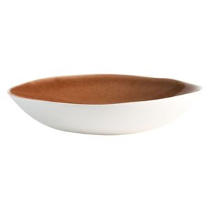 Maguelone Soup plate - / Ø 23 cm - Handmade stoneware by Jars Céramistes Brown