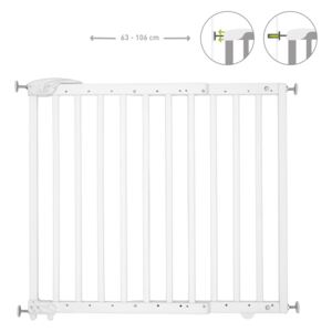 Badabulle Extendable Safety Gate Deco Pop White 63-106 cm